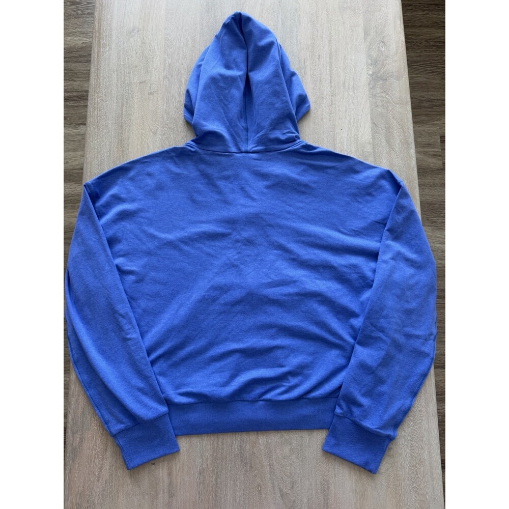 Vuori NWOT Halo Modern Zip Hoodie Bright Iris Heather Blue Size Small - Picture 8 of 8